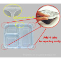 2017 HOT Bento Lunch Box Contenedores de plástico a prueba de filtraciones de comida con tapa hermética Kids Food storage 3compartment 36 oz